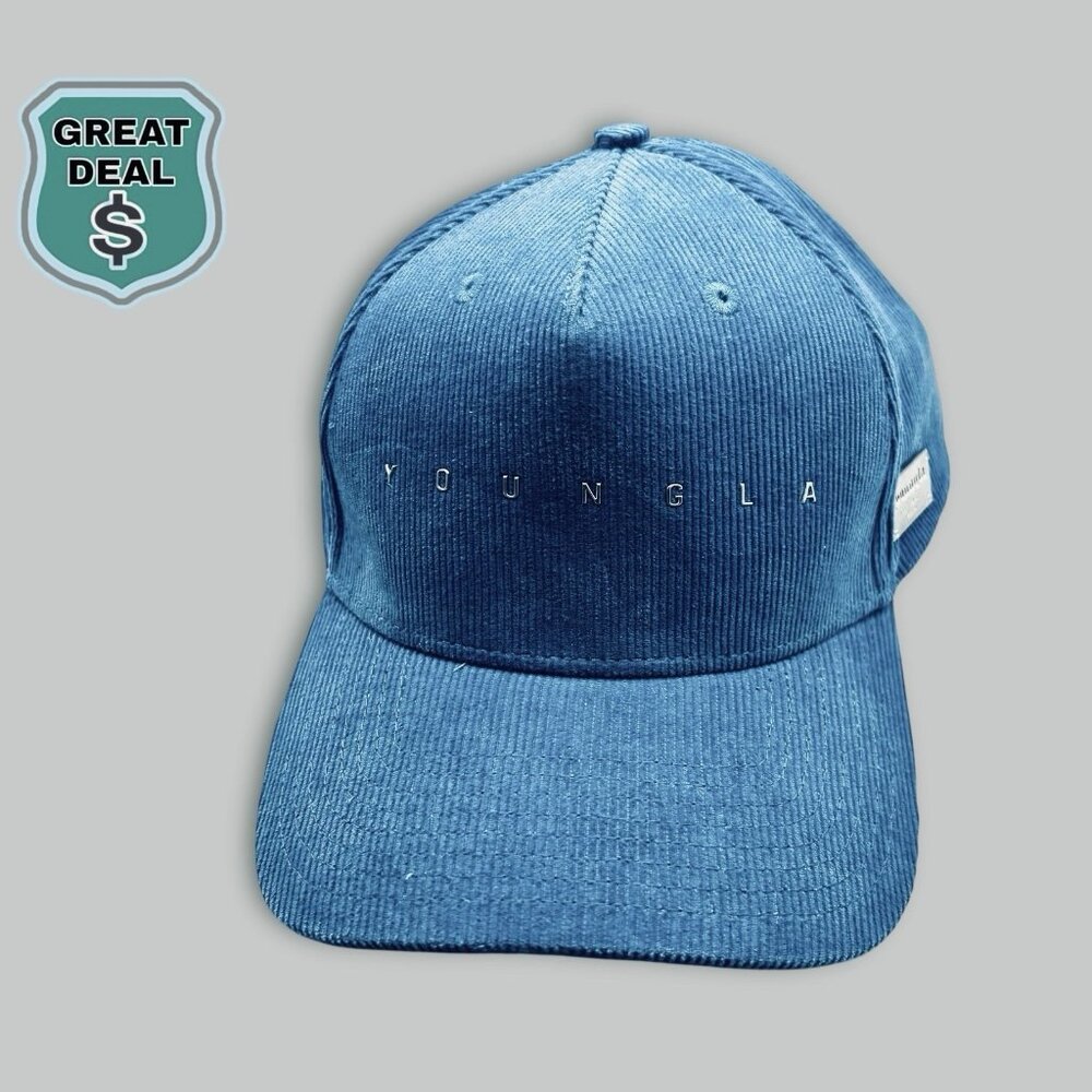 YoungLA Blue Corduroy Baseball Cap
